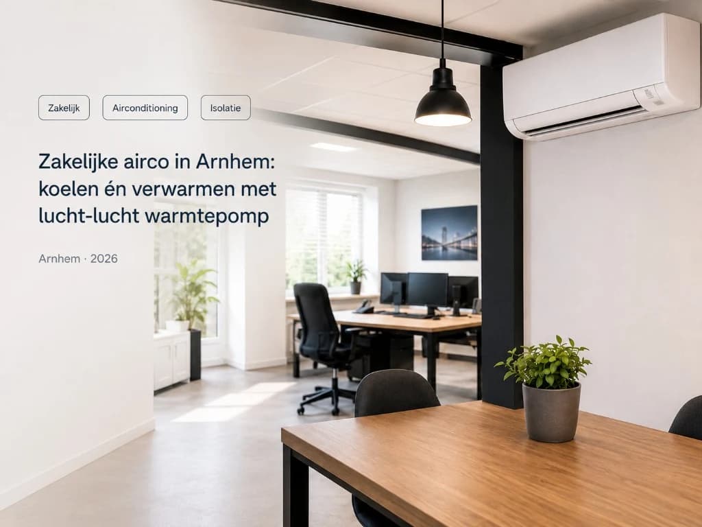Zakelijke airco in Arnhem: koelen én verwarmen met lucht-lucht warmtepomp